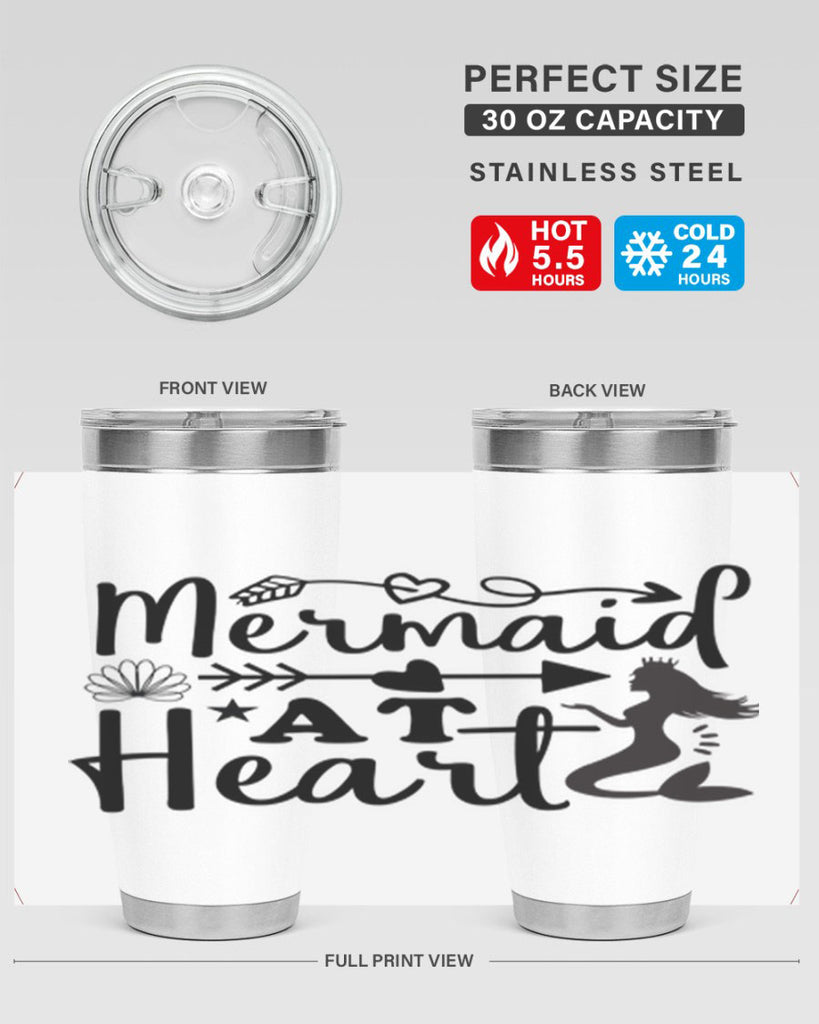 Mermaid at Heart design 397#- mermaid- Tumbler
