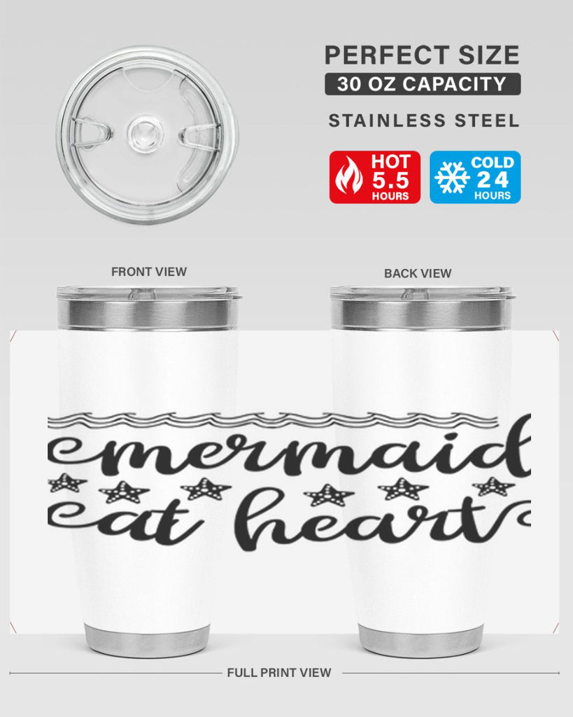 Mermaid at heart design 398#- mermaid- Tumbler