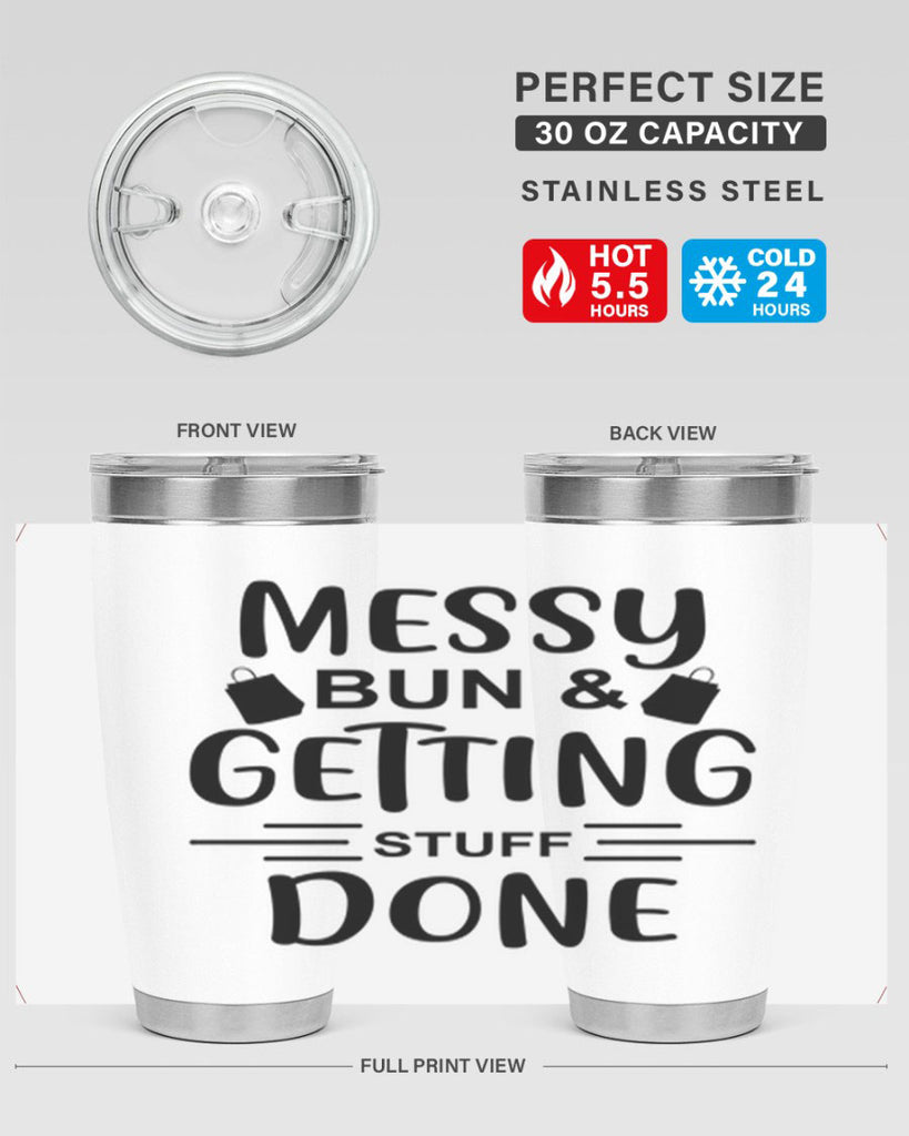 Messy Bun Getting Stuff Done 120#- fashion- Cotton Tank