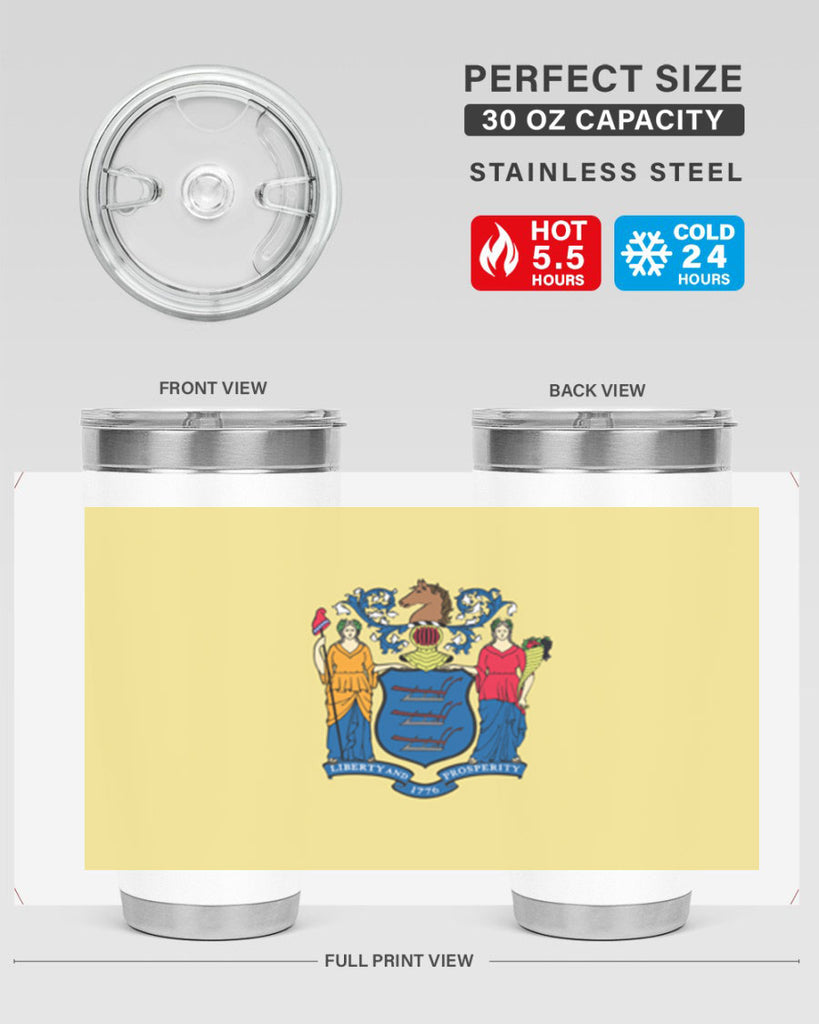 New Jersey 22#- Us Flags- Tumbler