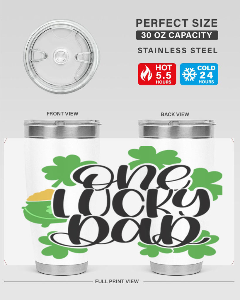 One Lucky Dad Style 43#- St Patricks Day- Tumbler