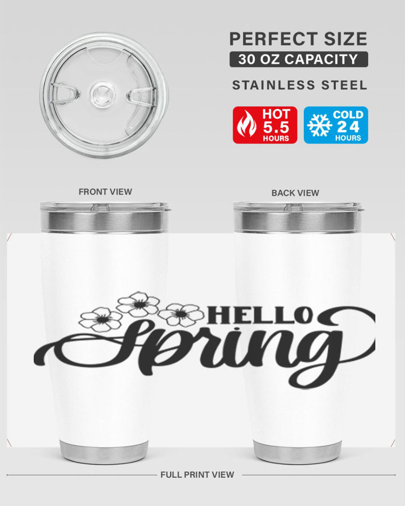 PNG_Hello Spring393#- spring- Tumbler