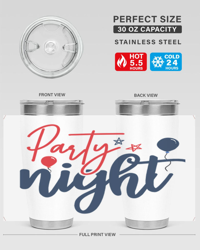 Party Night Style 84#- Fourt Of July- Tumbler