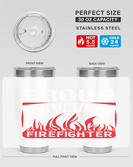 Proud Volunteer Firefighter Style 35#- volunteer- Tumbler
