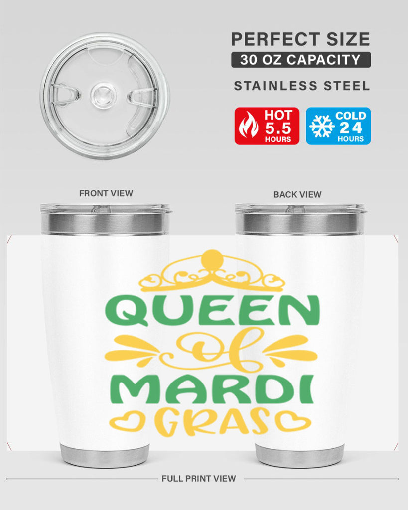 Queen Of Mardi Gras 134#- fashion- Cotton Tank