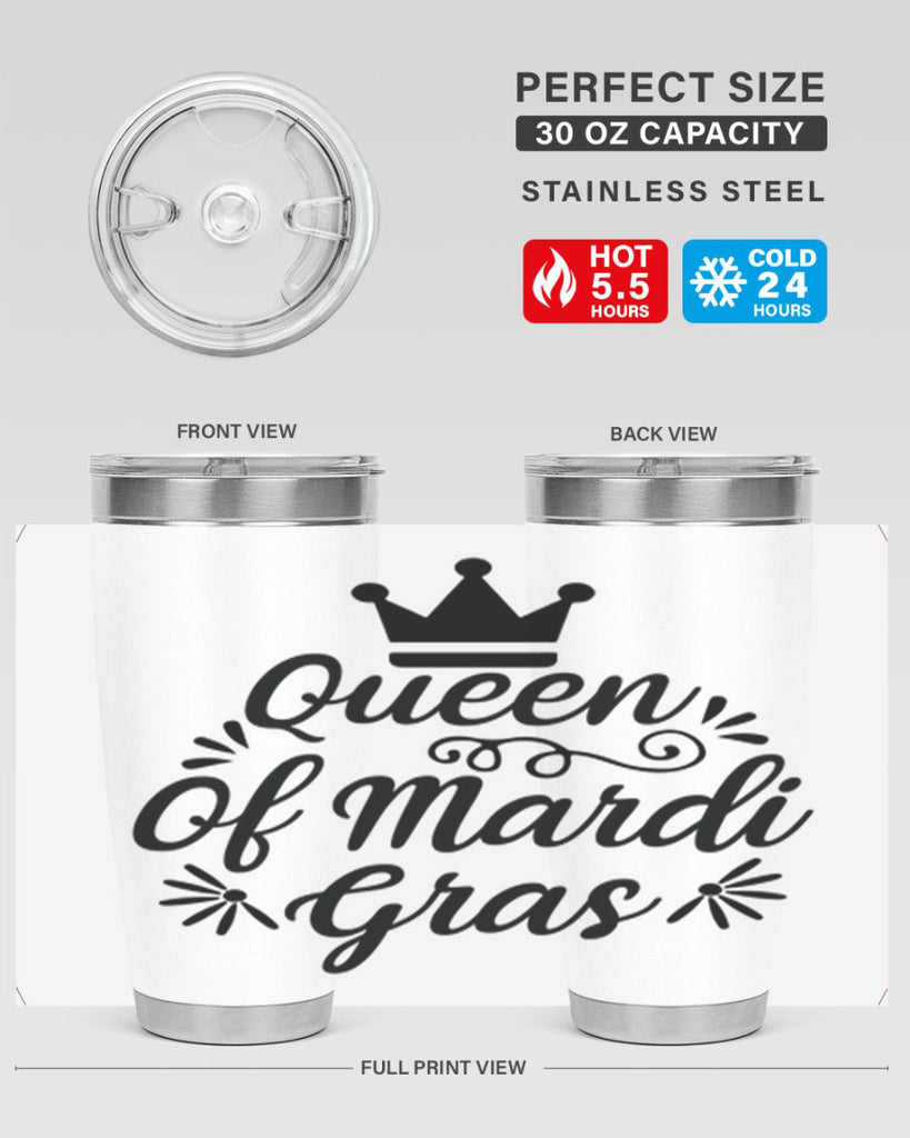 Queen Of Mardi Gras 135#- fashion- Cotton Tank