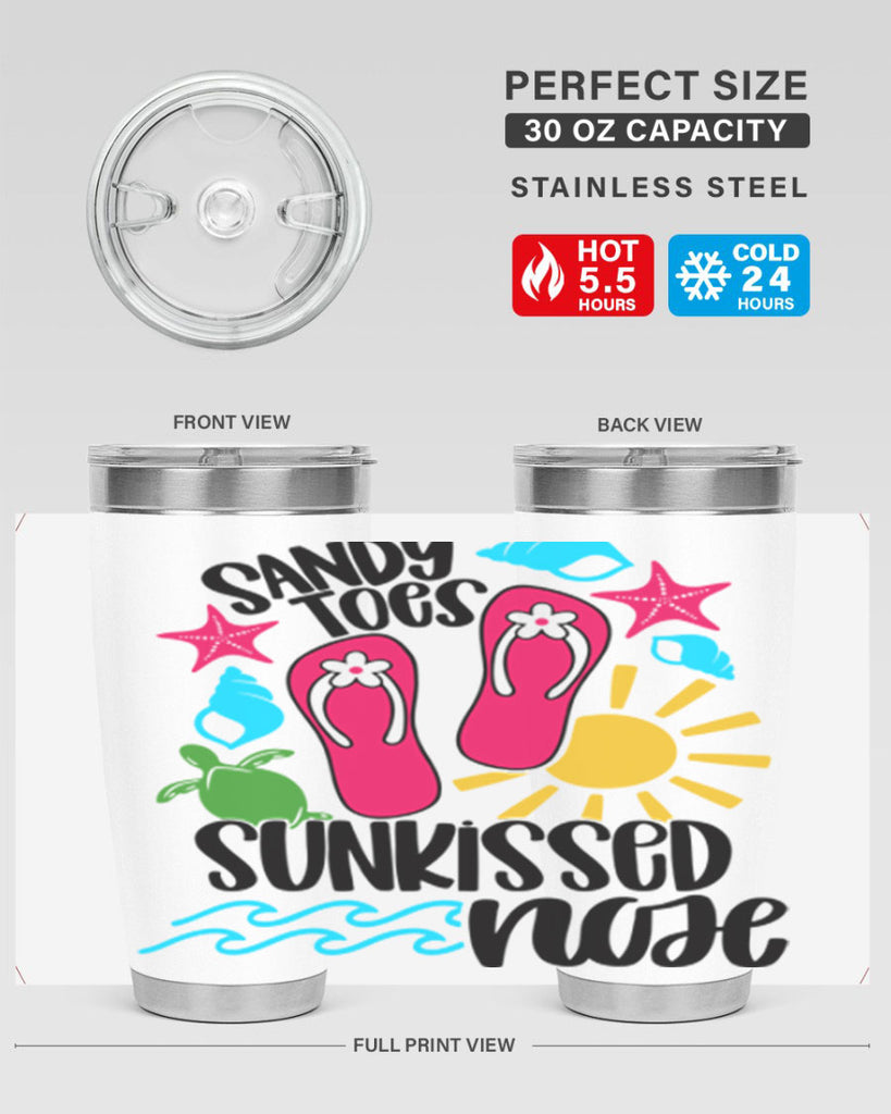 Sandy Toes Sunkissed Nose Style 27#- summer- Tumbler