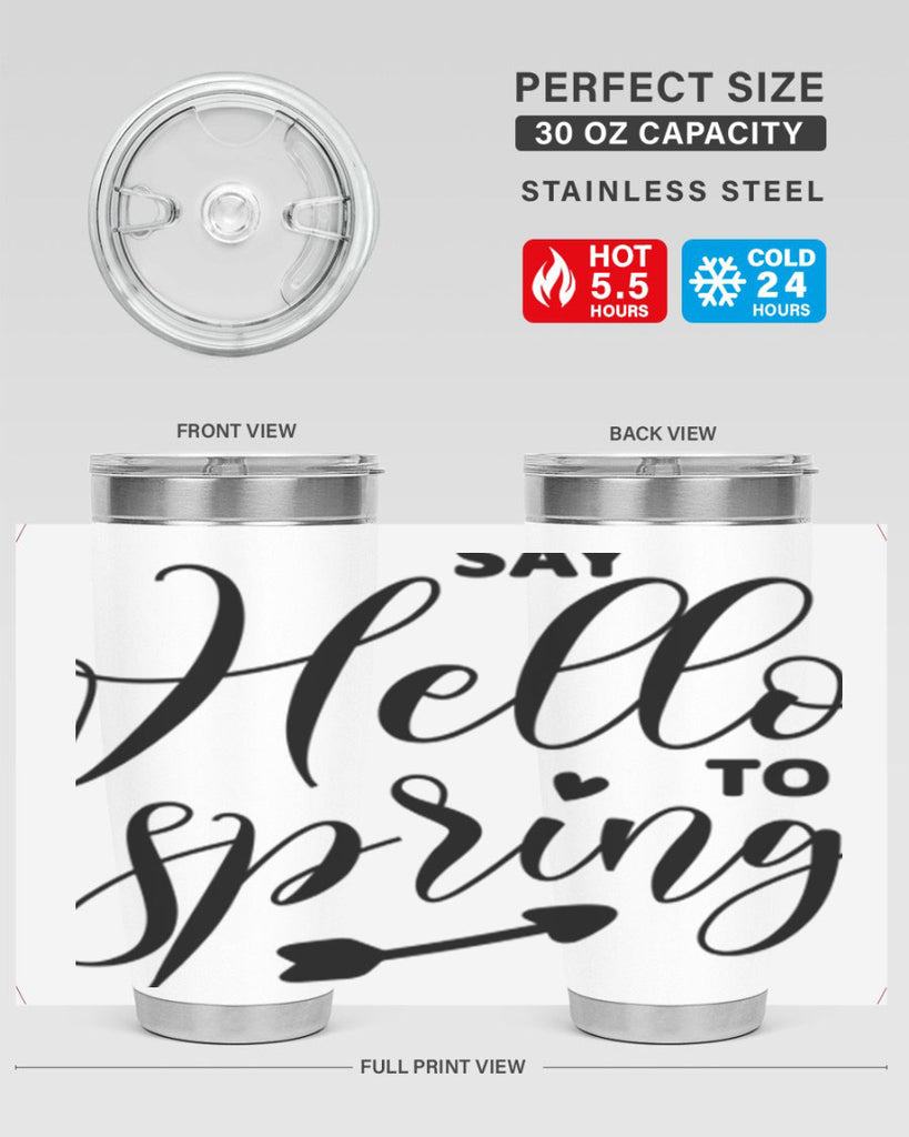 Say Hello to Spring402#- spring- Tumbler
