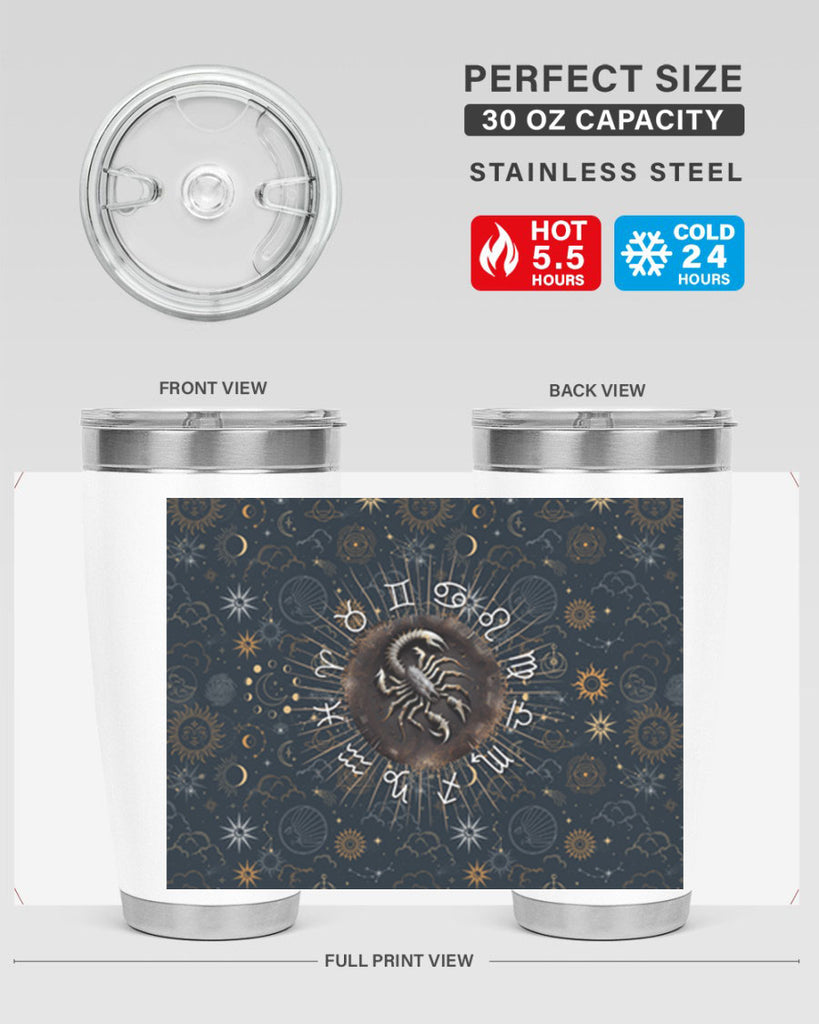 Scorpius Straight 466#- zodiac- Tumbler