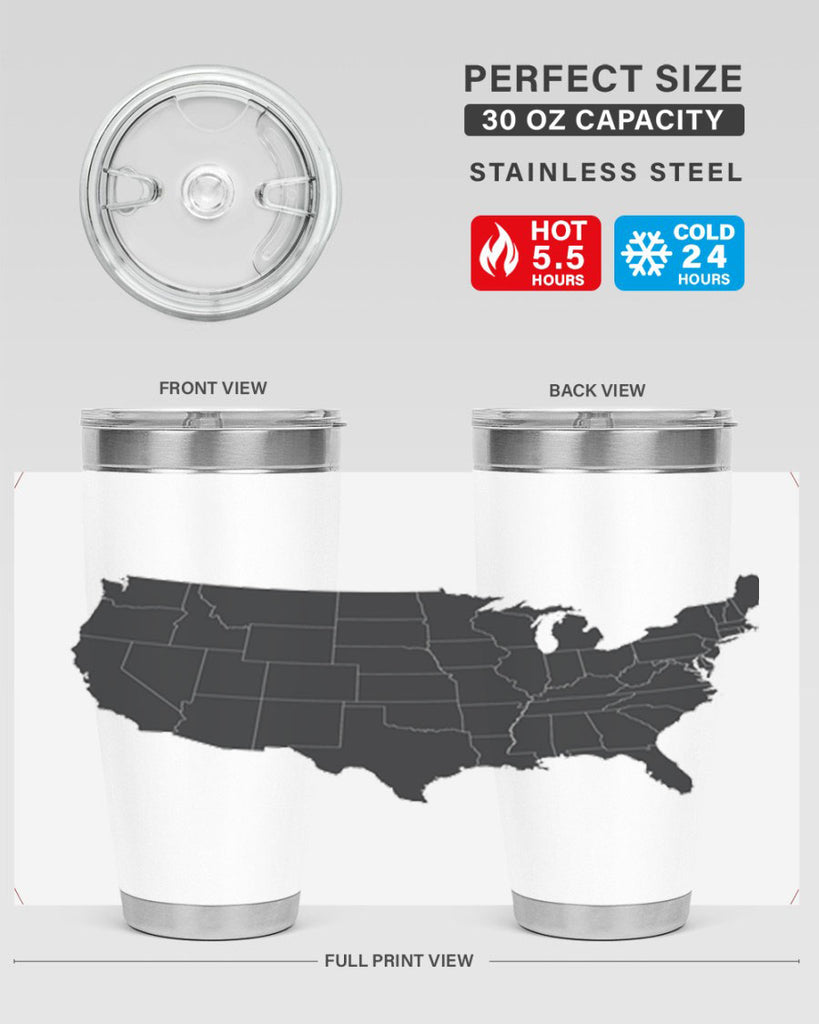Separate Color Map Style 71#- Fourt Of July- Tumbler