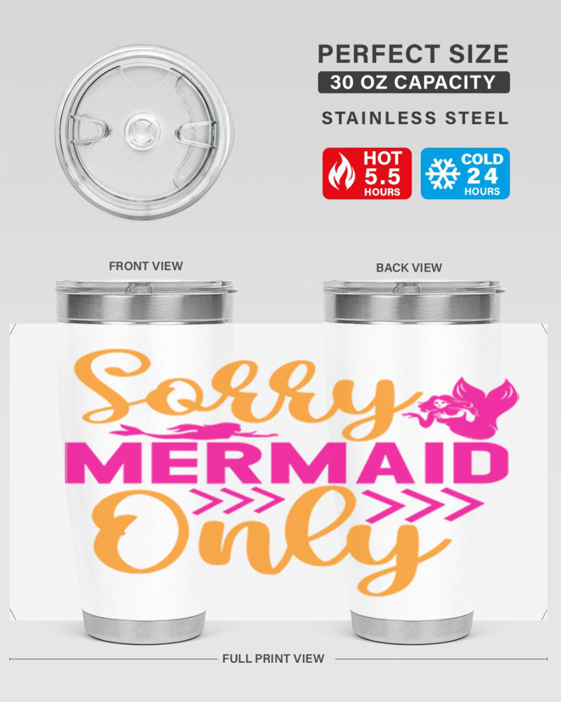 Sorry Mermaid Only 602#- mermaid- Tumbler