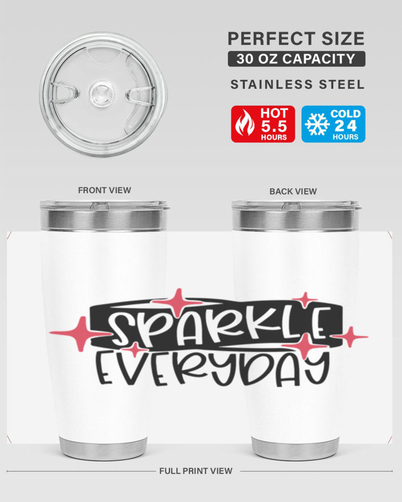 Sparkle Everyday Style 20#- make up- Tumbler
