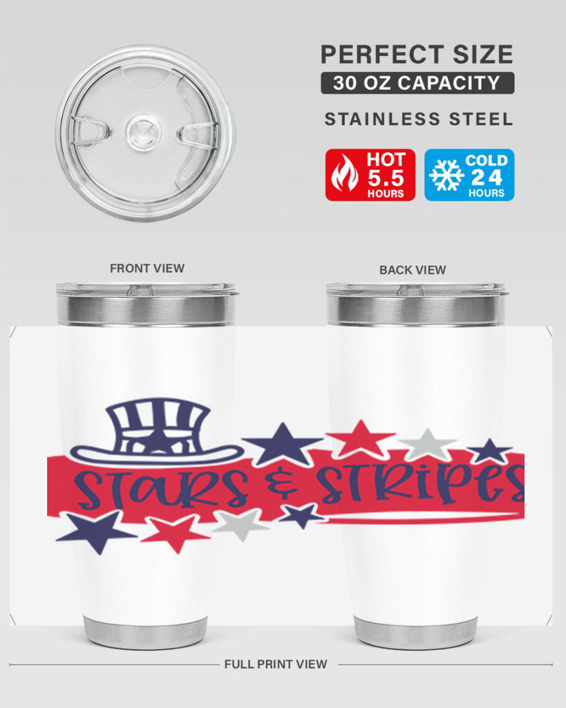 Stars Stripes Style 175#- Fourt Of July- Tumbler