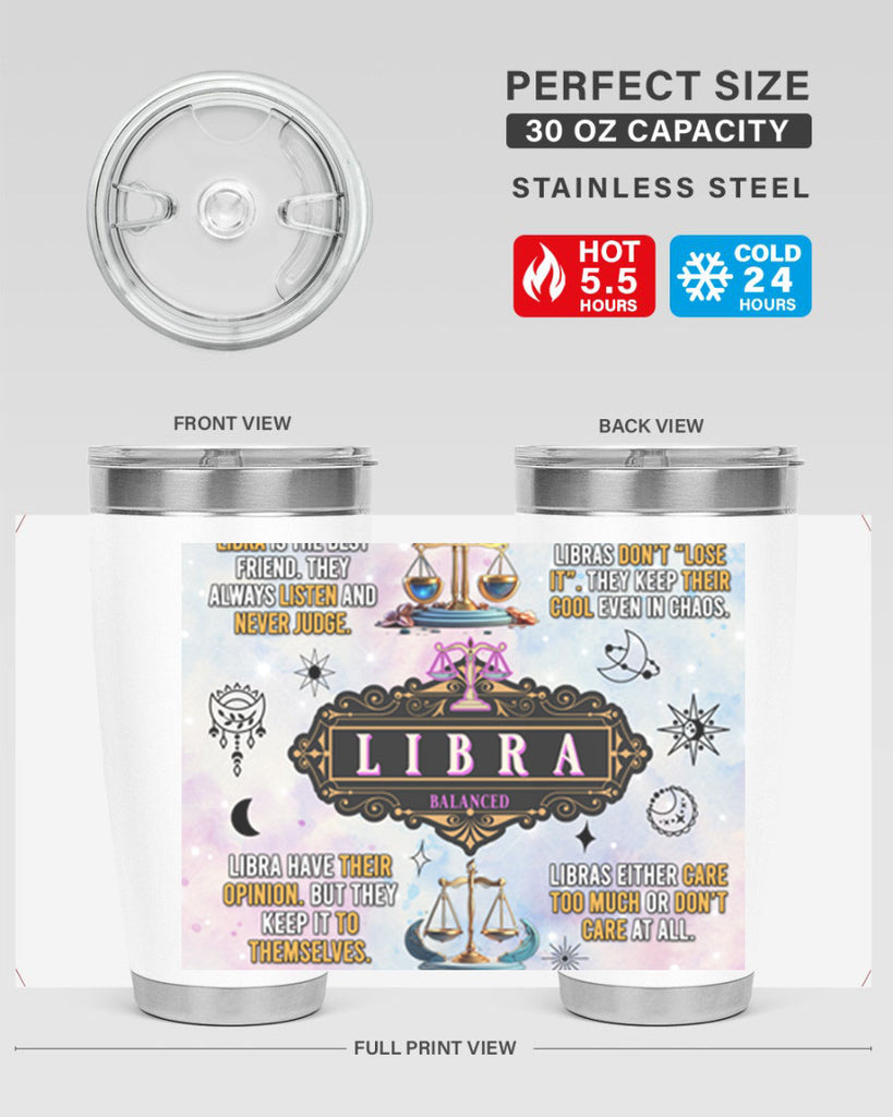 StraightLibra 474#- zodiac- Tumbler