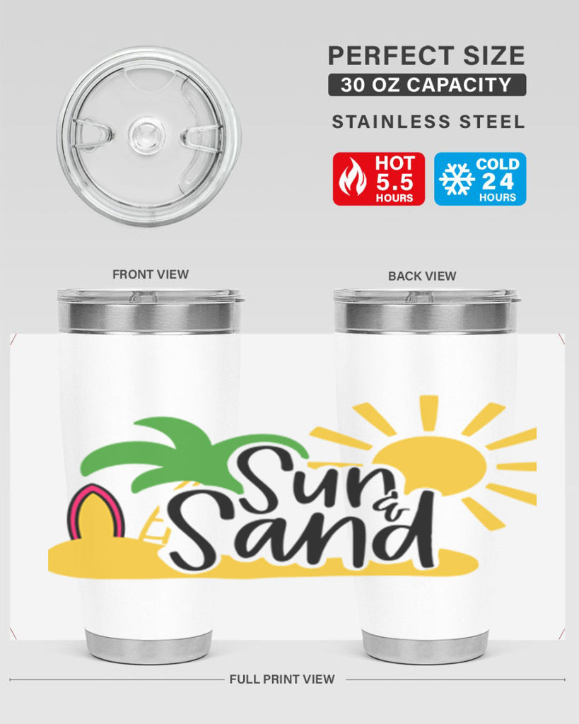 Sun Sand Style 17#- summer- Tumbler