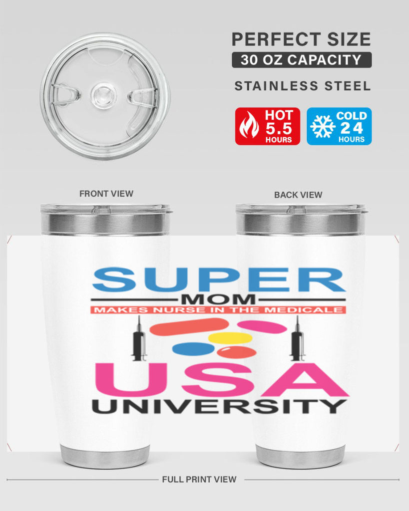 Super Mom Makes Nurse in the Style 333#- nurse- tumbler