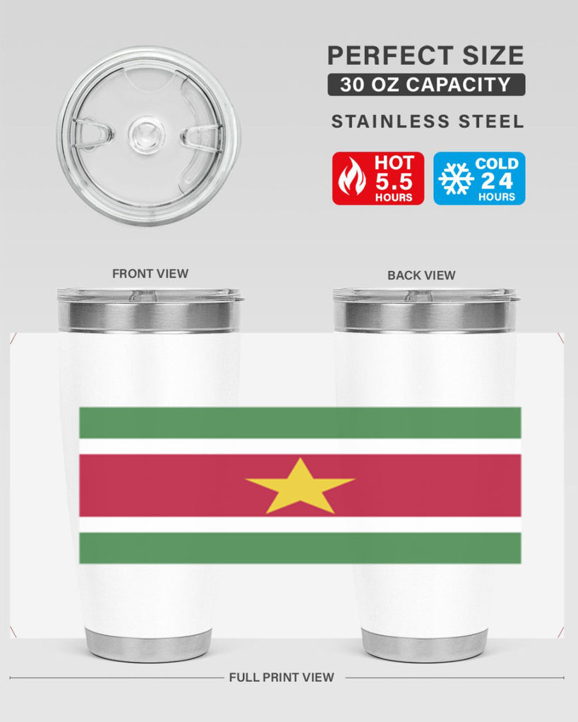 Suriname 30#- world flags- Tumbler