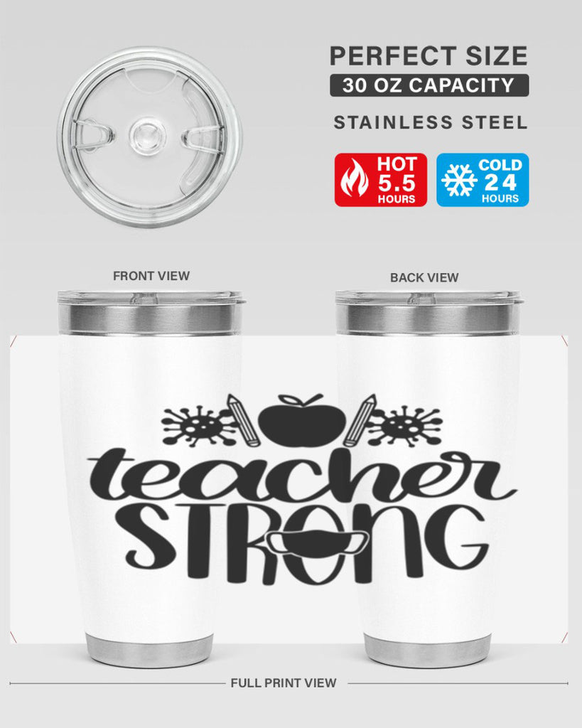 Teacher Strong Style 47#- teacher- tumbler