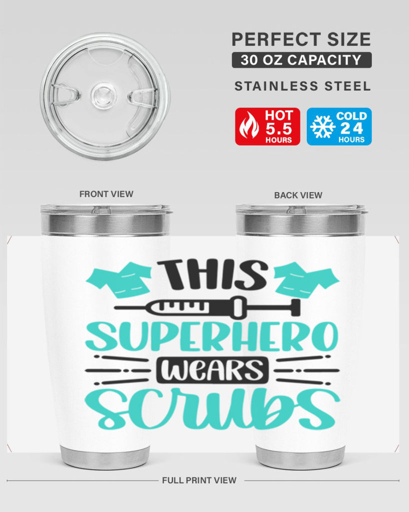 This Superhero Wears Style Style 18#- nurse- tumbler