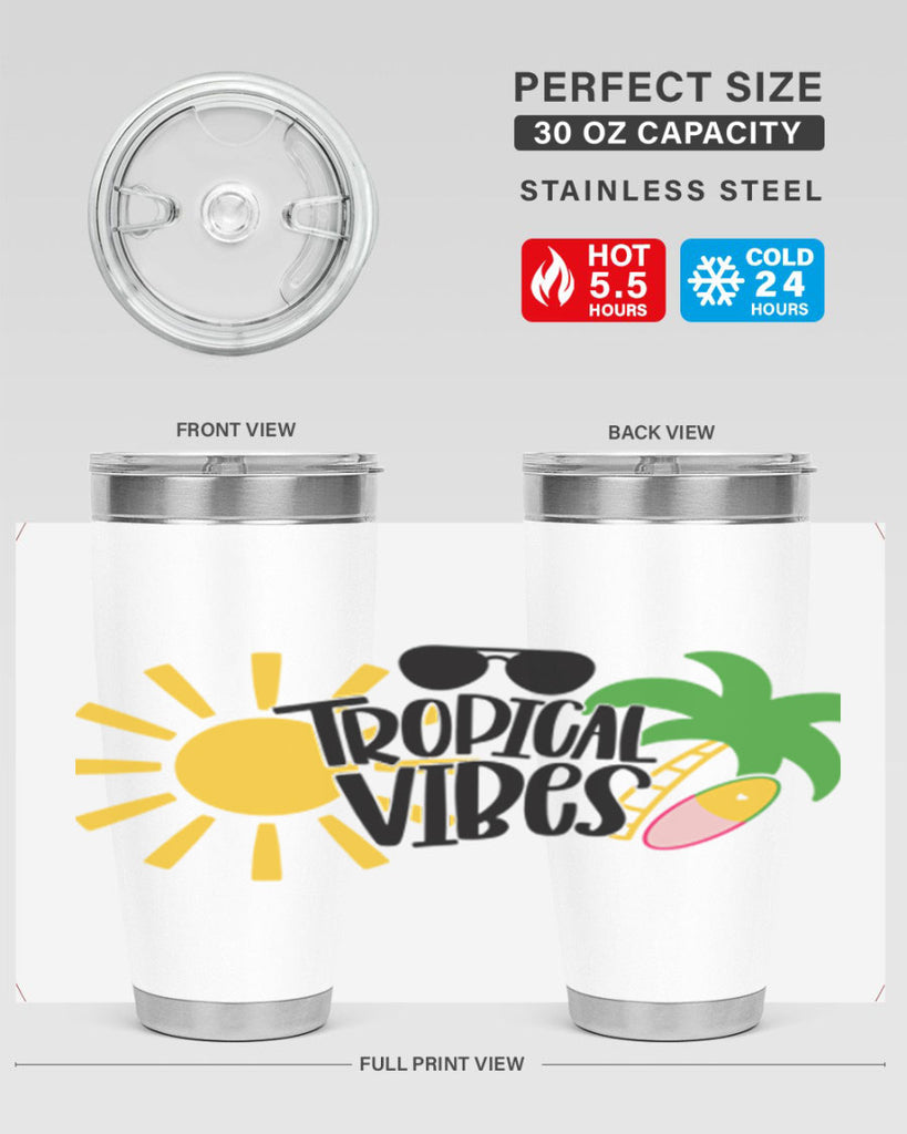 Tropical Vibes Style 9#- summer- Tumbler