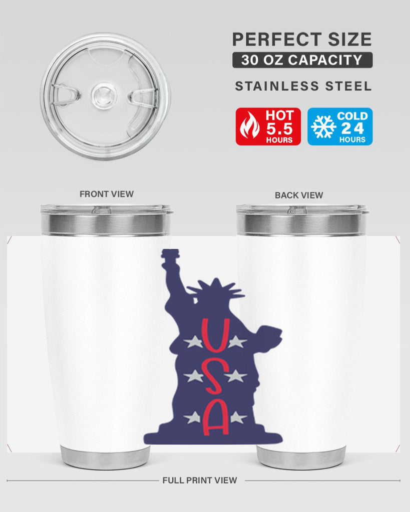 USA Style 181#- Fourt Of July- Tumbler