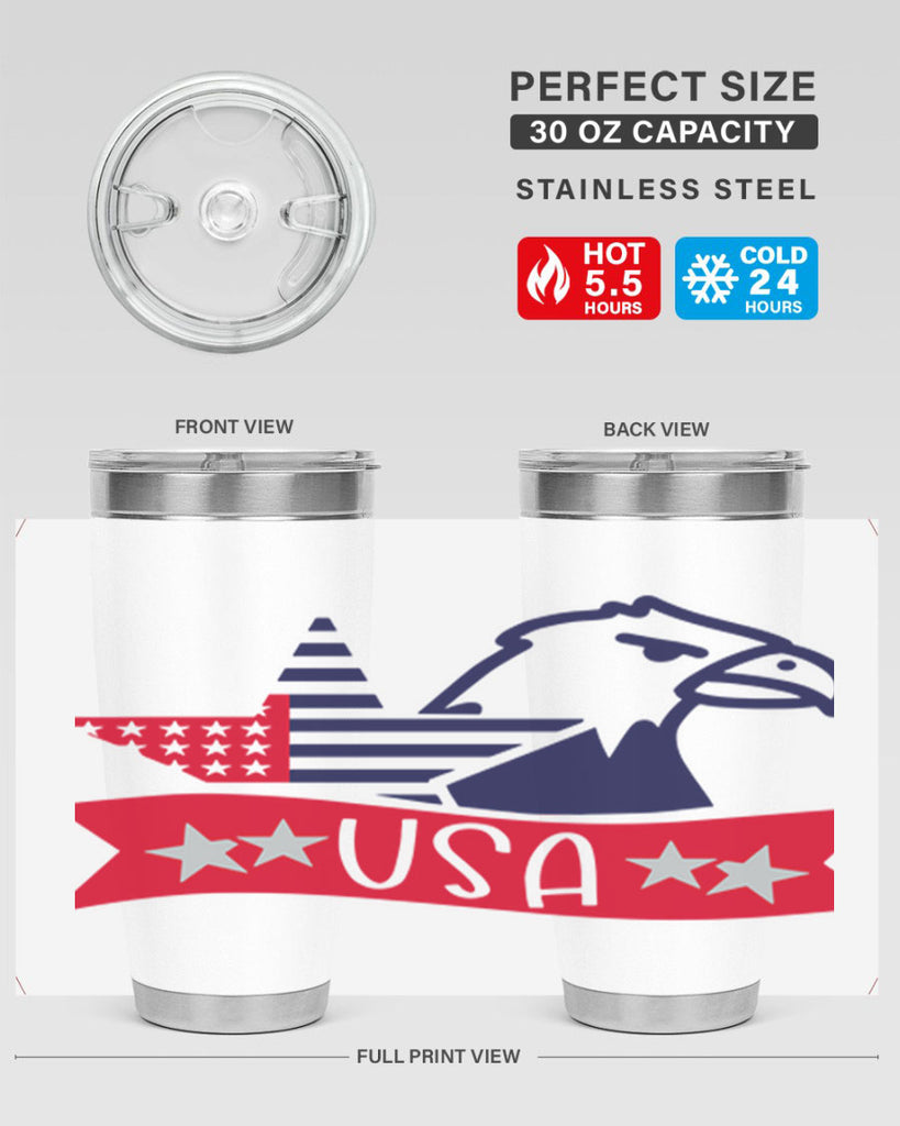 USA Style 182#- Fourt Of July- Tumbler
