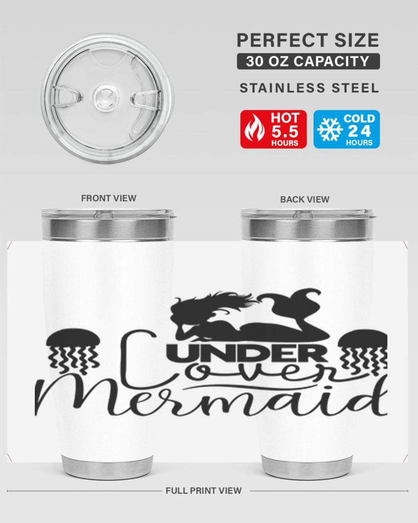 Under Cover Mermaid 642#- mermaid- Tumbler