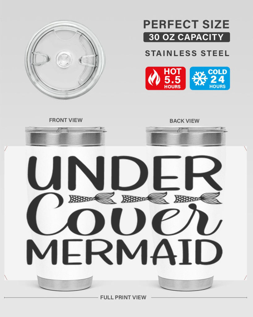 Under Cover Mermaid 647#- mermaid- Tumbler