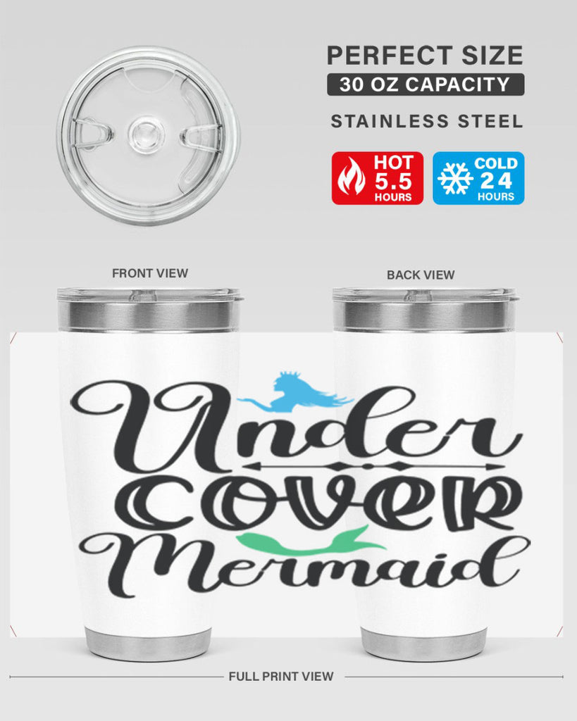 Under Cover Mermaid 651#- mermaid- Tumbler