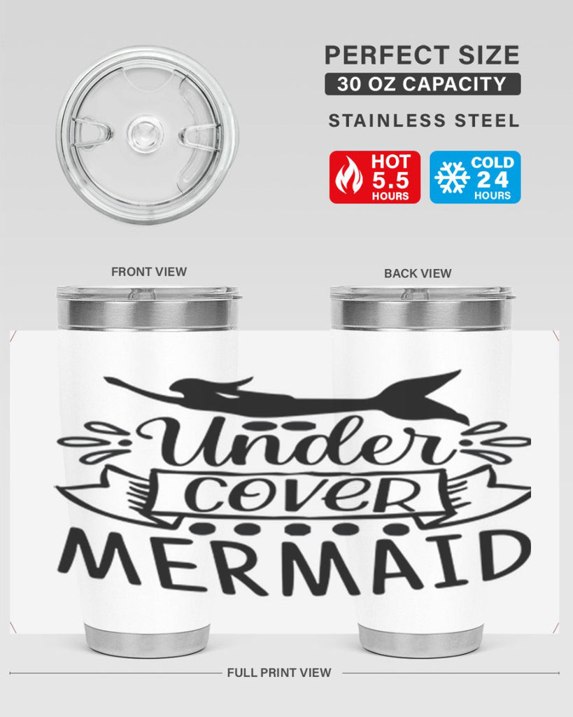 Under cover mermaid 645#- mermaid- Tumbler