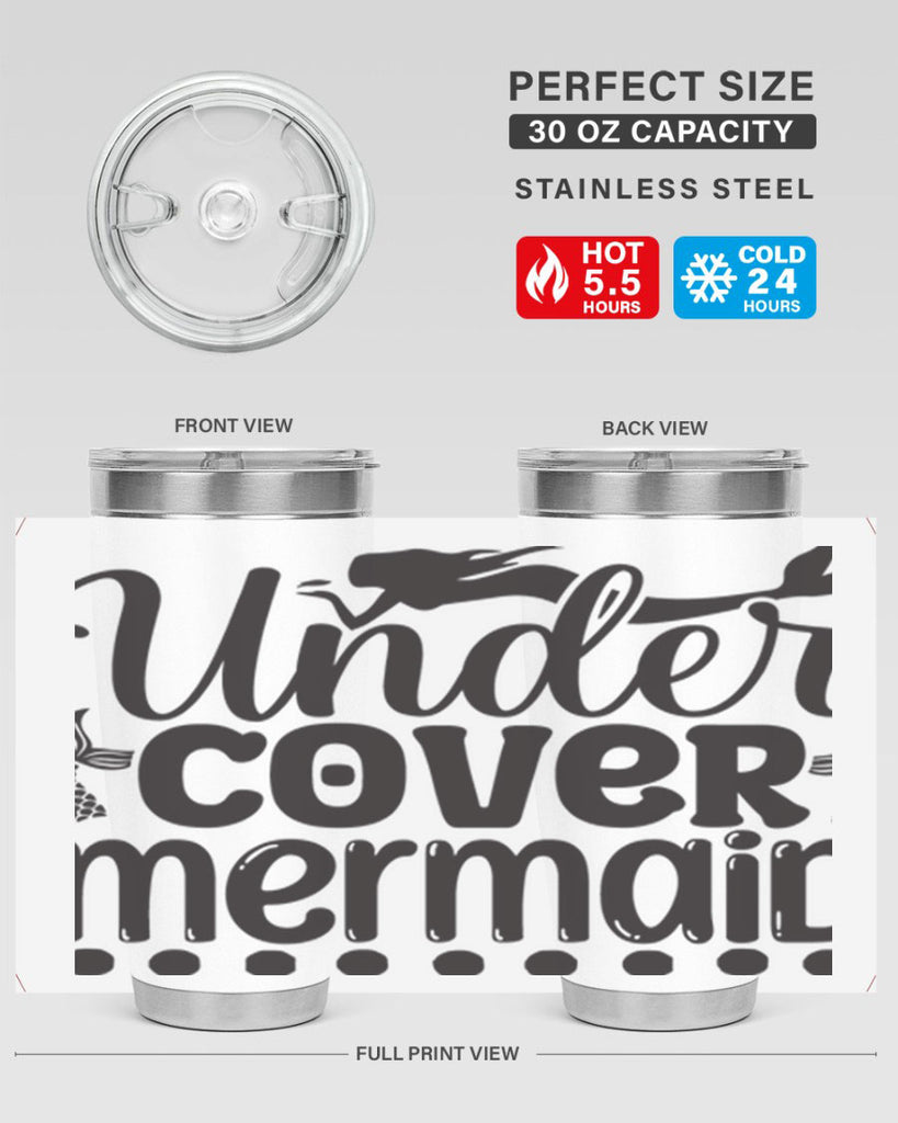 Under cover mermaid 649#- mermaid- Tumbler