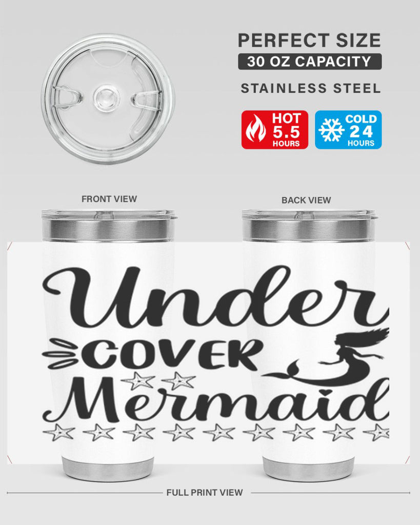 Under cover mermaid 650#- mermaid- Tumbler