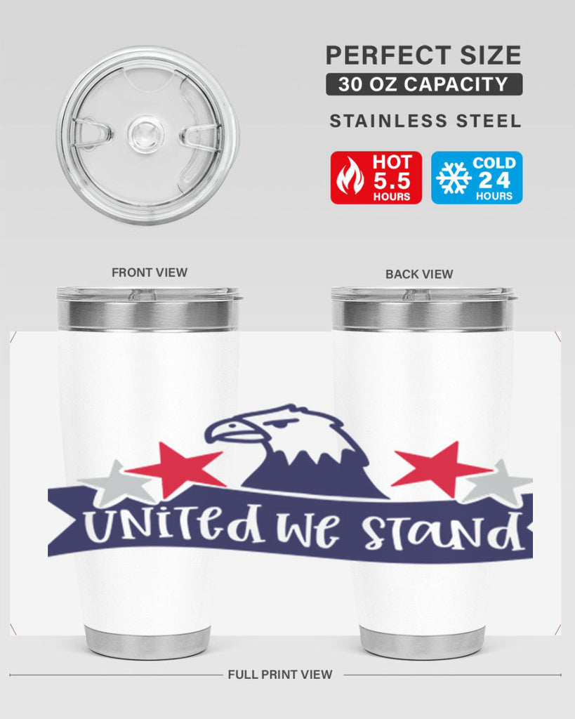 United We Stand Style 178#- Fourt Of July- Tumbler