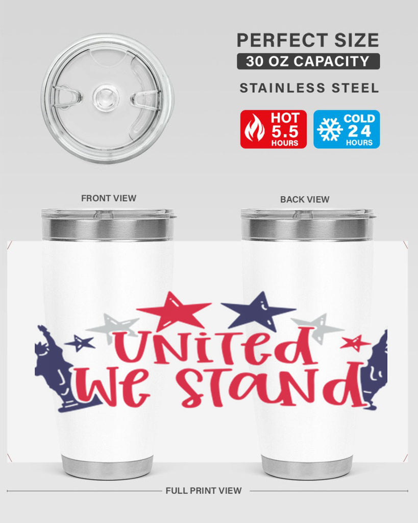 United We Stand Style 179#- Fourt Of July- Tumbler