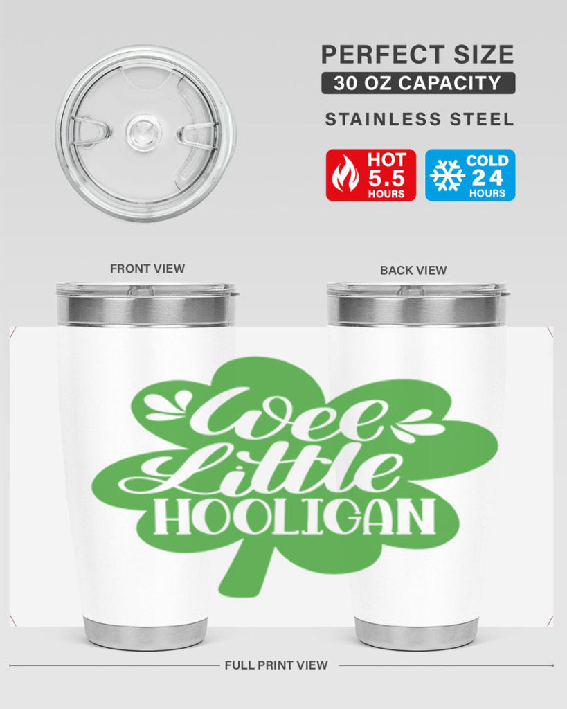 Wee Little Hooligan Style 16#- St Patricks Day- Tumbler