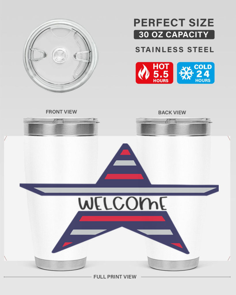 Welcome Style 186#- Fourt Of July- Tumbler