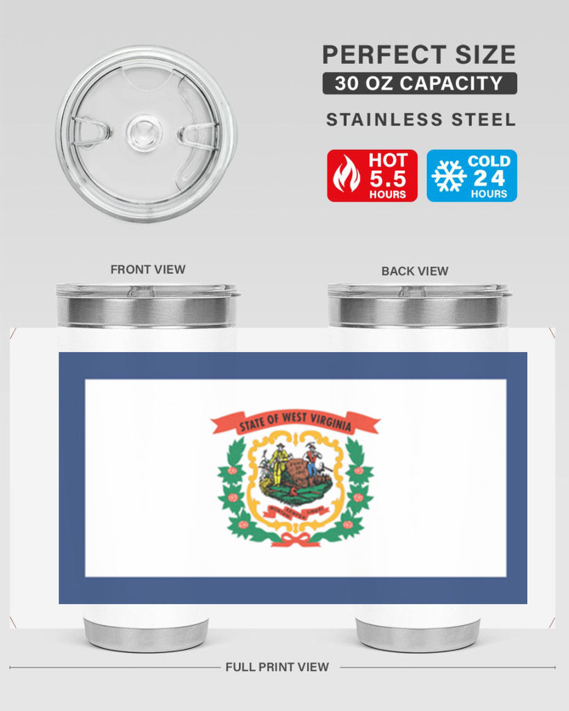 West Virginia 3#- stateflags- Tumbler