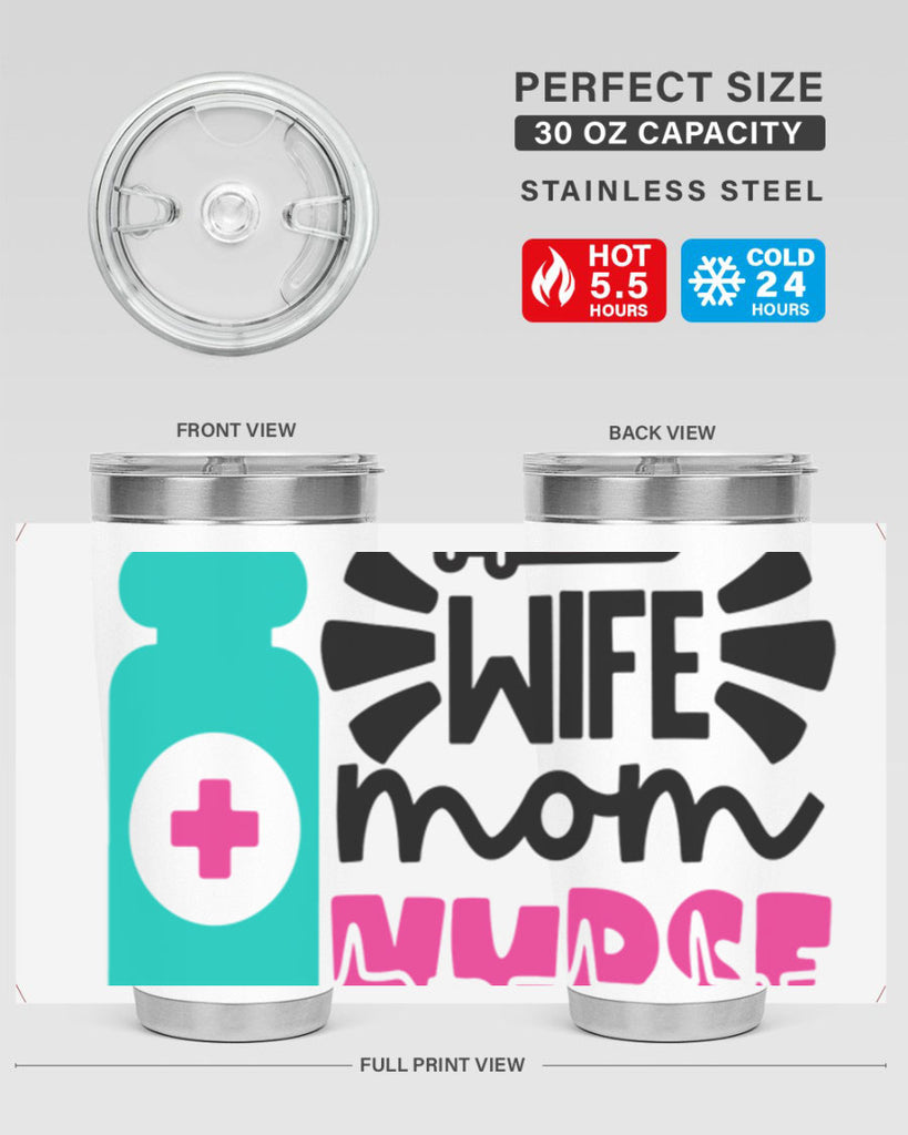 Wife Mom Nurse Style Style 10#- nurse- tumbler