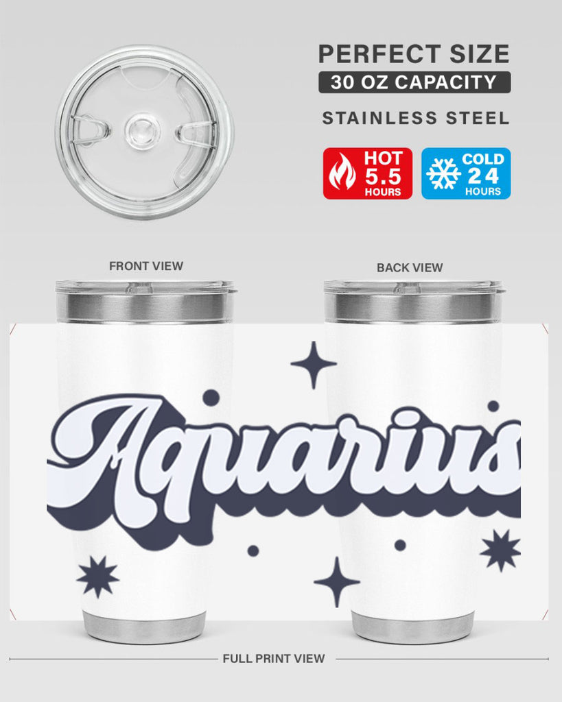 aquarius 82#- zodiac- Tumbler