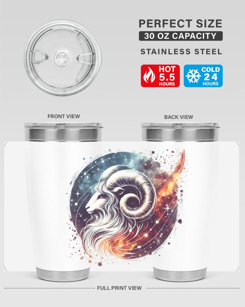 aries 124#- zodiac- Tumbler