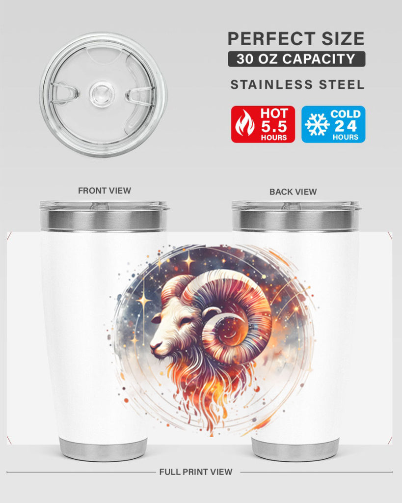 aries 125#- zodiac- Tumbler