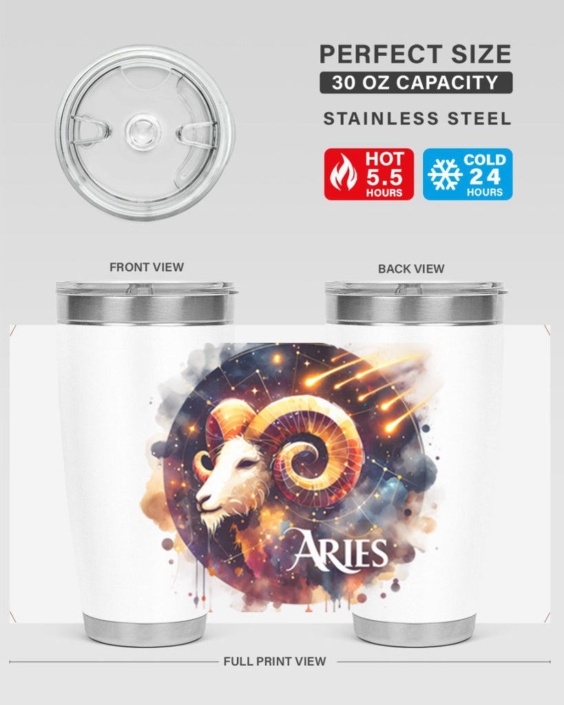 aries 127#- zodiac- Tumbler