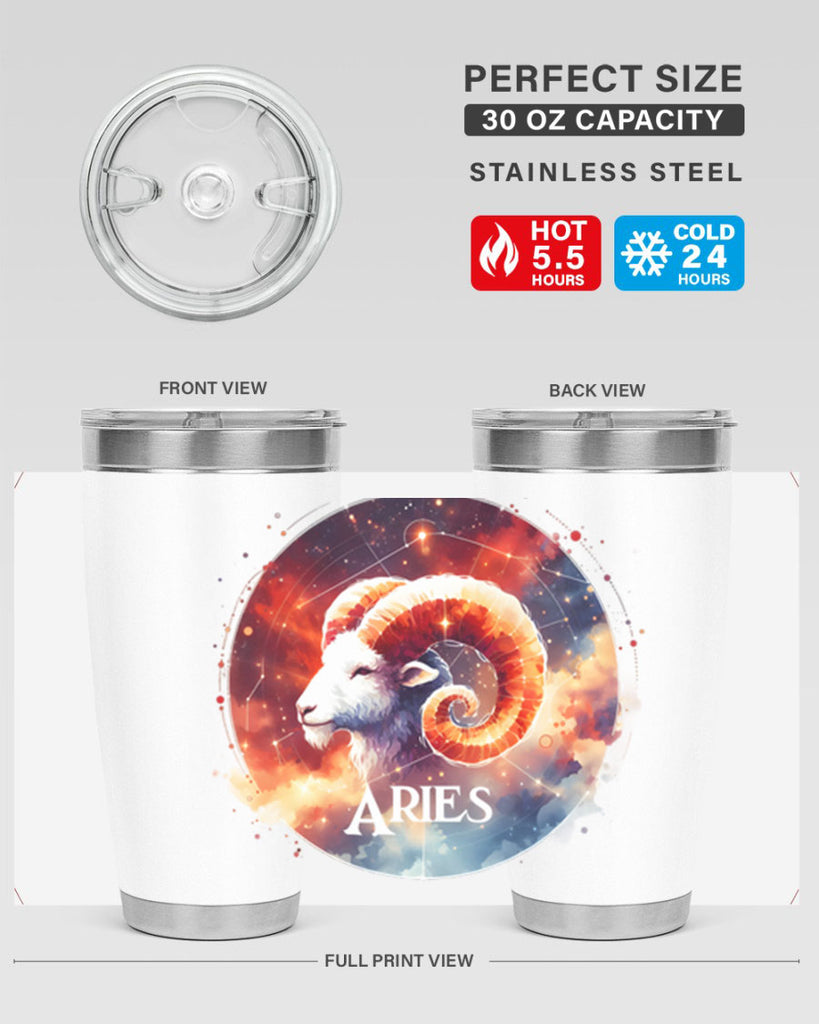 aries 128#- zodiac- Tumbler