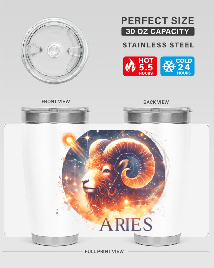aries 130#- zodiac- Tumbler