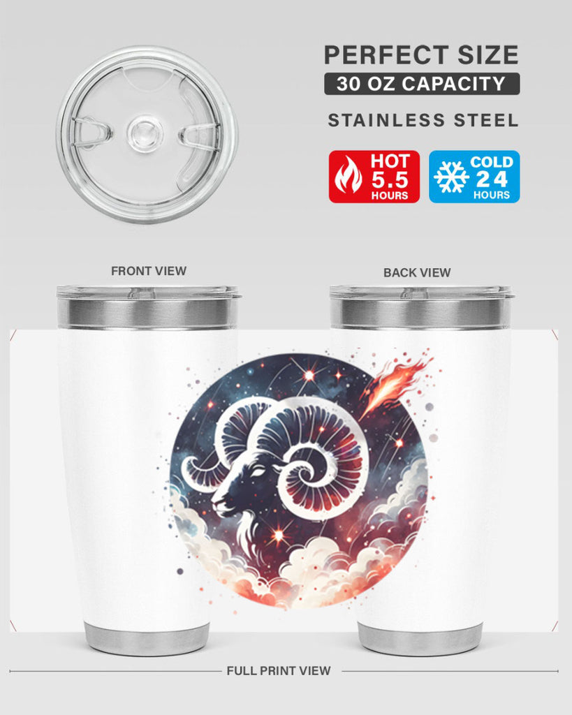 aries 140#- zodiac- Tumbler