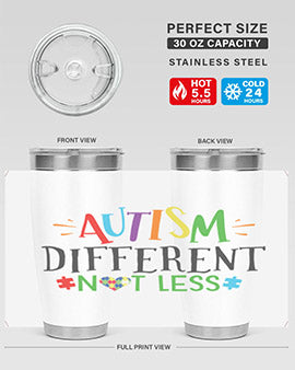 autism different not less Style 5#- autism- Tumbler