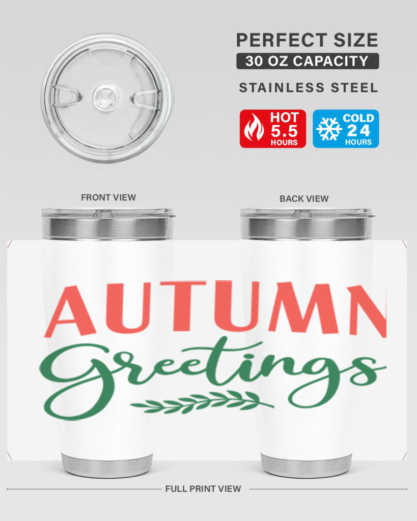 autumn greetings 14#- fall- Tumbler