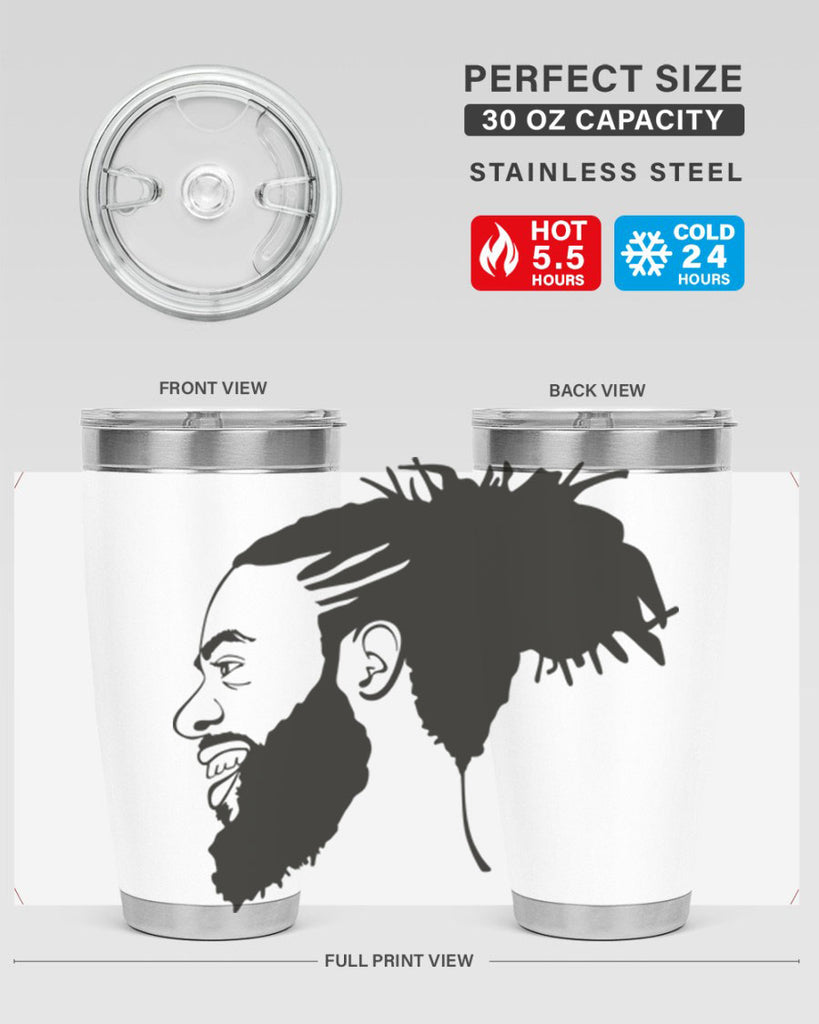 beardman 45#- black men - boys- tumbler