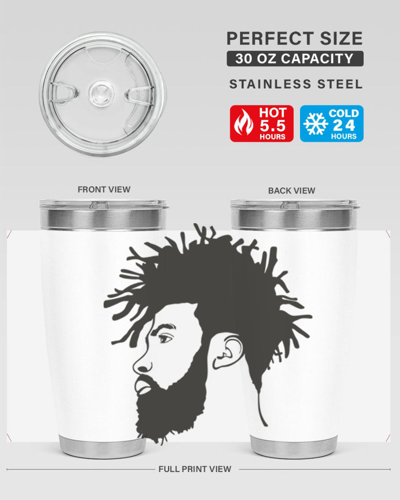 beardman 46#- black men - boys- tumbler