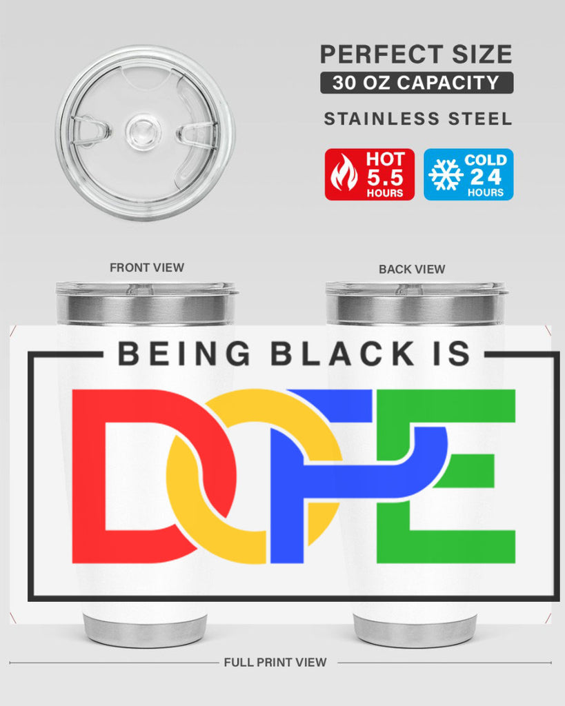 being black is dope 259#- black words phrases- Cotton Tank